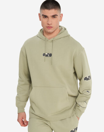 Худи мужское PUMA Ess Logo Lab Execution, Зеленый женщинам