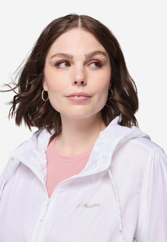 Ветровка женская Columbia Flash Forward II Windbreaker, Plus Size, Белый