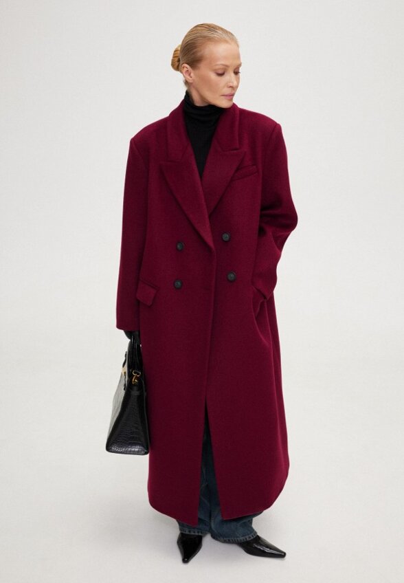 Пальто двубортное SashaOstrov