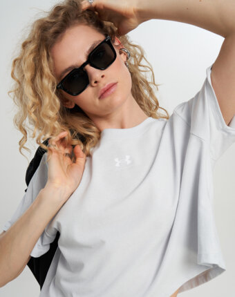 Футболка женская Under Armour Rival Boxy, Серый женщинам