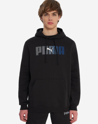 Худи мужское PUMA Ess Logo Lab, Черный женщинам