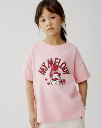 Футболка с принтом Hello Kitty для девочек детям