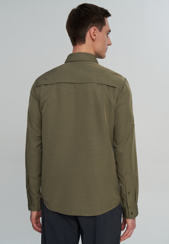 Рубашка мужская Mountain Hardwear Canyon Long Sleeve Shirt, Зеленый