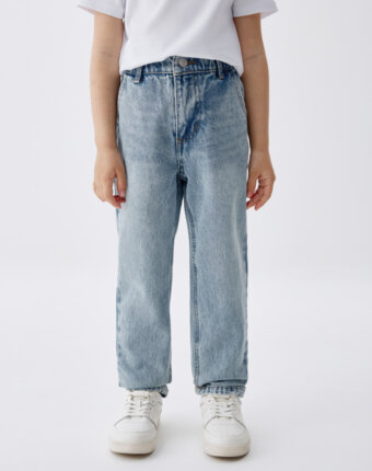 Джинсы Mom fit на резинке для девочек детям