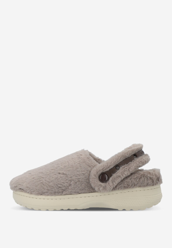 Сабо утепленные женские Crocs Classic, Серый
