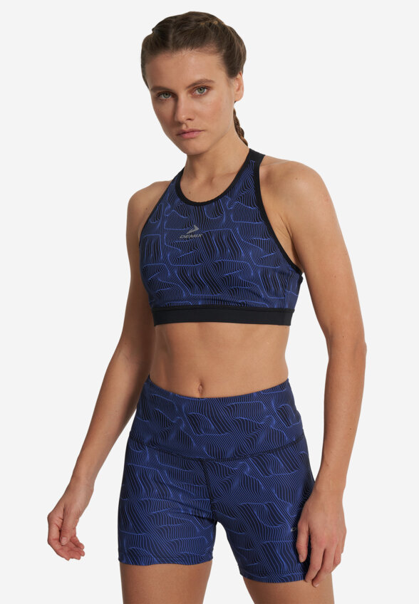Топ бра спортивный Demix ActiveMove Urban Mesh Back, Синий