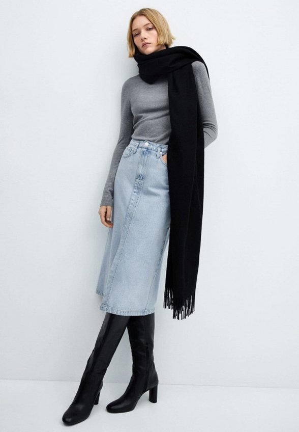 Юбка джинсовая Mango