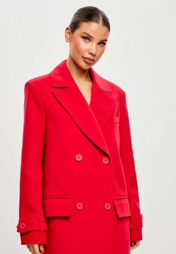 Пальто двубортное Rizzle