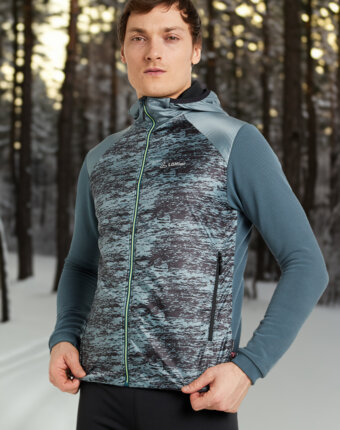 Куртка для беговых лыж мужская Loeffler Hybrid Speed, Серый женщинам