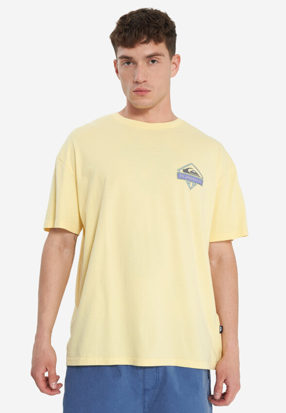 Футболка мужская оверсайз Quiksilver Crystal Jet, Желтый