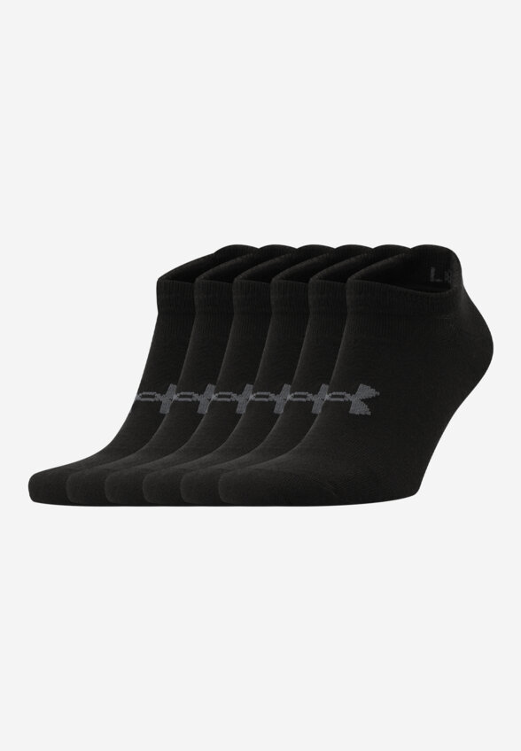 Носки Under Armour Essential No Show, 6 пар, Черный