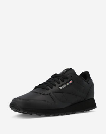 Кроссовки мужские Reebok Classic Leather, Черный женщинам