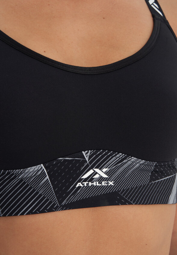 Топ бра спортивный Athlex, Черный