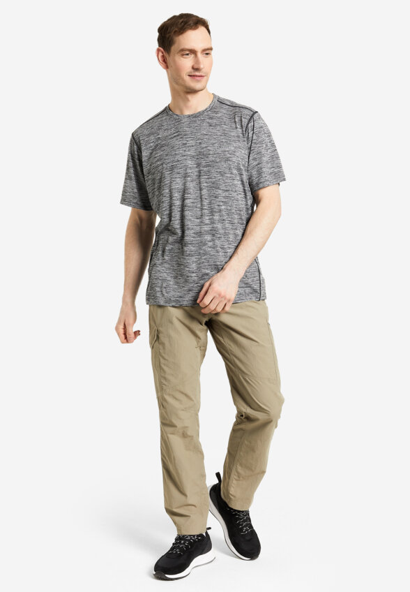 Футболка мужская Columbia Deschutes Runner Short Sleeve Shirt, Черный