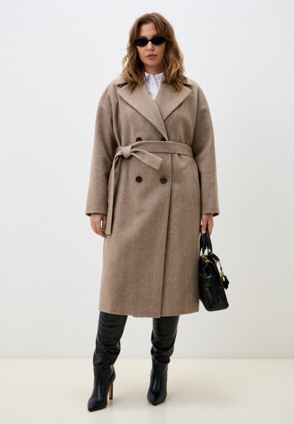 Пальто двубортное Pompa