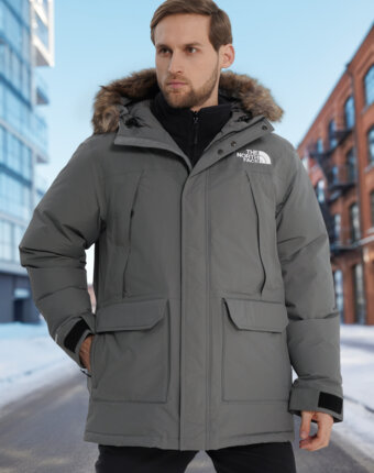 Пуховик мужской The North Face McMurdo, Серый женщинам
