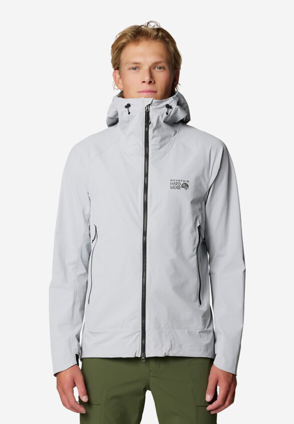 Куртка софтшелл мужская Mountain Hardwear Chockstone Alpine Lt Hooded Jacket, Серый