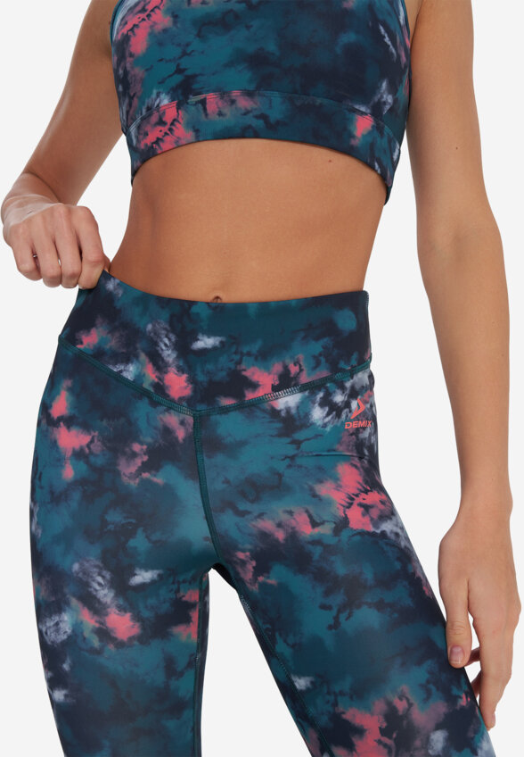 Легинсы женские Demix ActiveMove Gym Gfx, Зеленый
