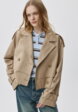 Укороченный оверсайз тренч1  - превью