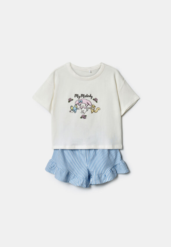 Пижама с принтом Hello Kitty My Melody для девочек