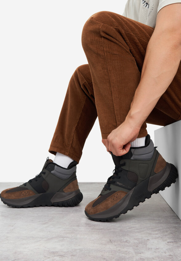 Кроссовки утепленные мужские Kappa Giusto, Коричневый