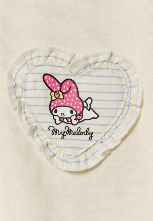 Футболка оверсайз с аппликацией Hello Kitty My Melody для девочек