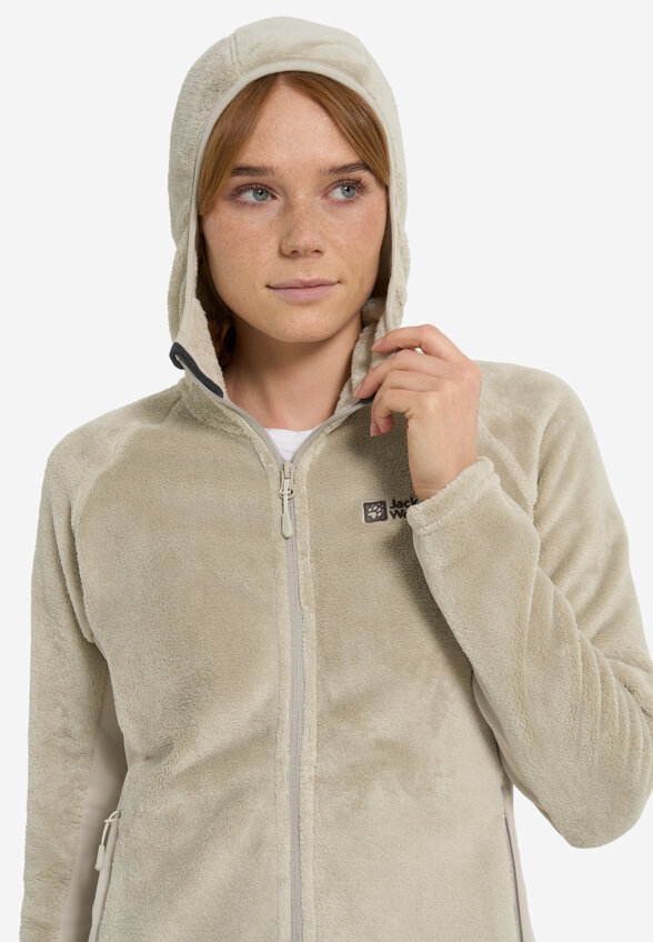 Джемпер флисовый женский Jack Wolfskin Rotwand, Бежевый
