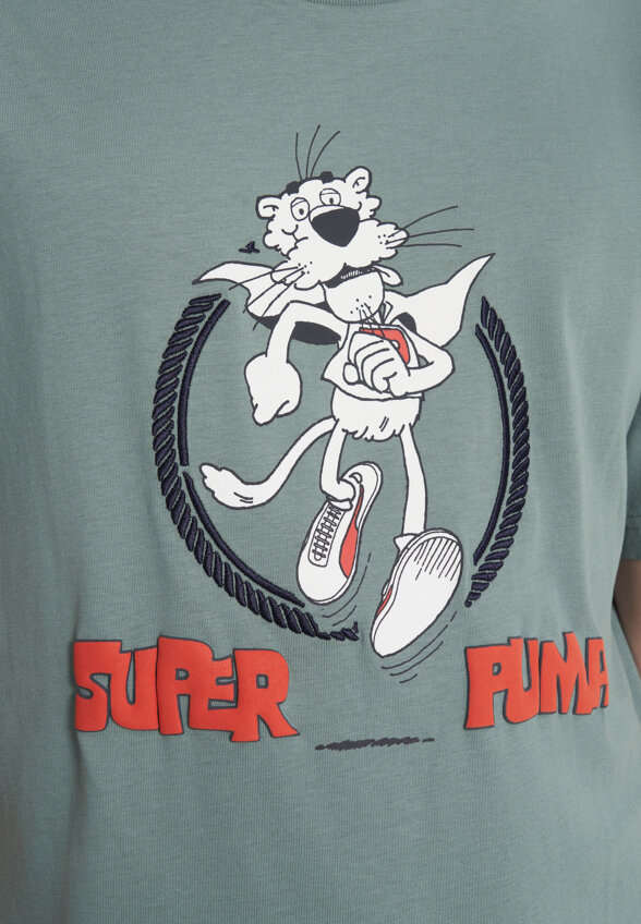 Футболка для мальчиков PUMA Super Graphic, Зеленый