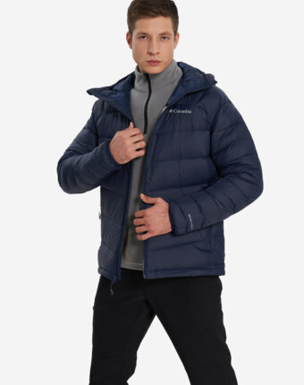 Ультралегкий пуховик мужской Columbia Centennial Creek III Down Hooded Jacket, Синий женщинам