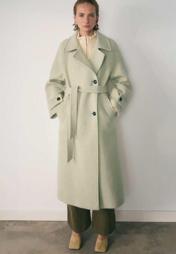 Пальто однобортное Mango