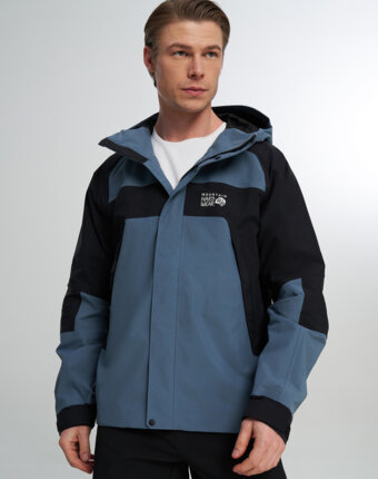 Куртка мембранная мужская Mountain Hardwear Dry Times Hooded Jacket, Синий женщинам