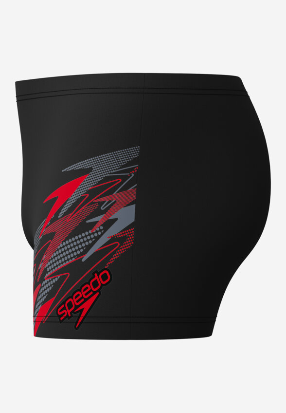 Плавки-шорты мужские Speedo Medley Logo Aquashort Blk/Red, Черный