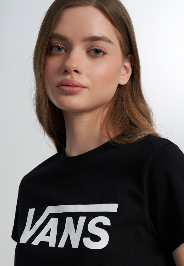Футболка женская Vans Flying V Crew, Черный