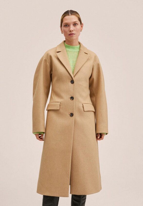 Пальто однобортное Mango