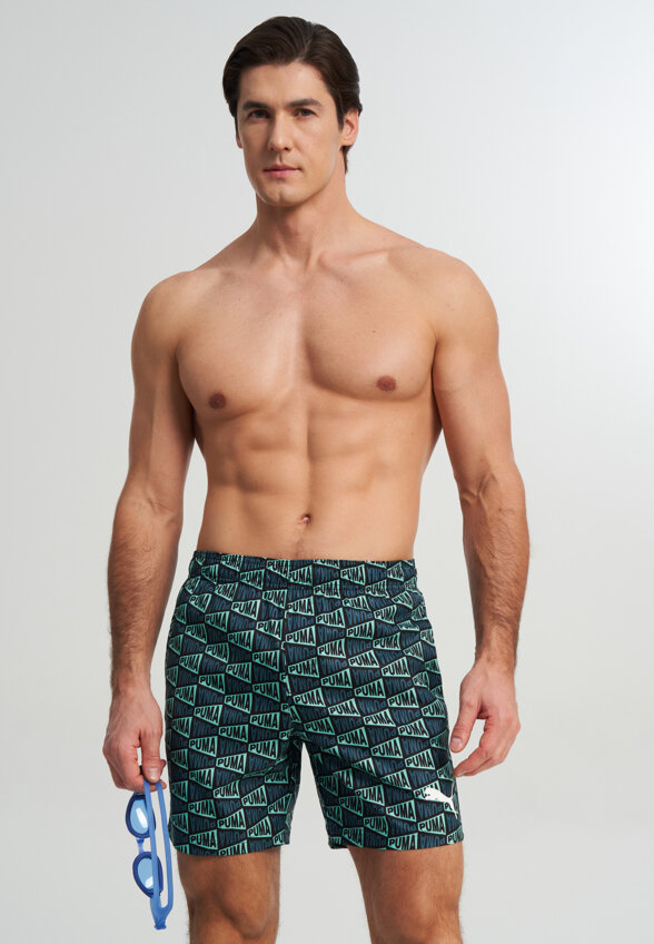 Шорты плавательные мужские PUMA Swim, Зеленый