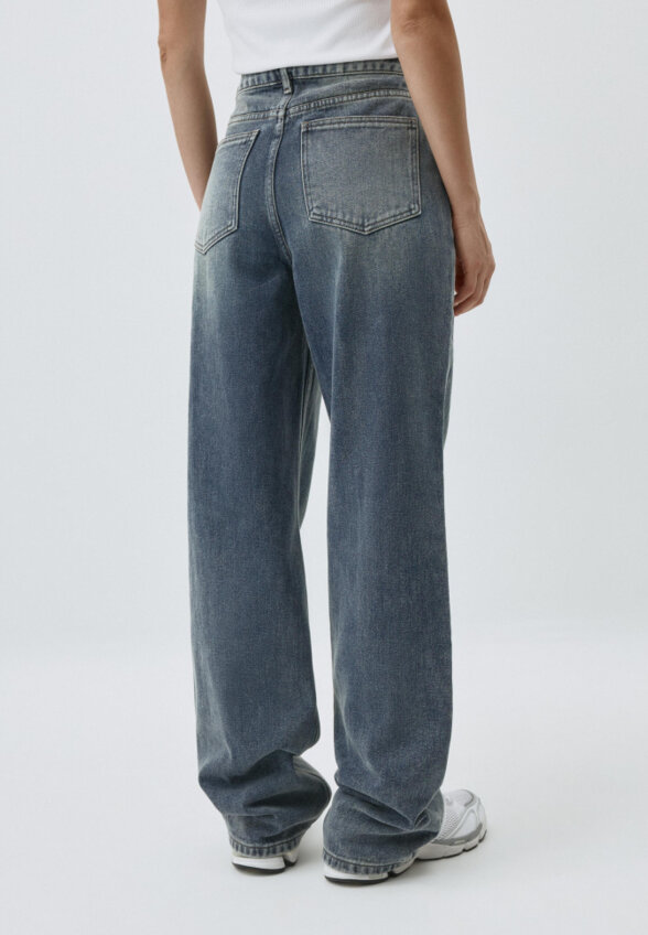 Утепленные джинсы Wide Leg