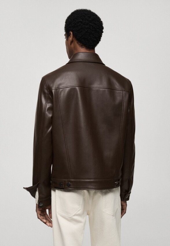 Куртка кожаная Mango Man