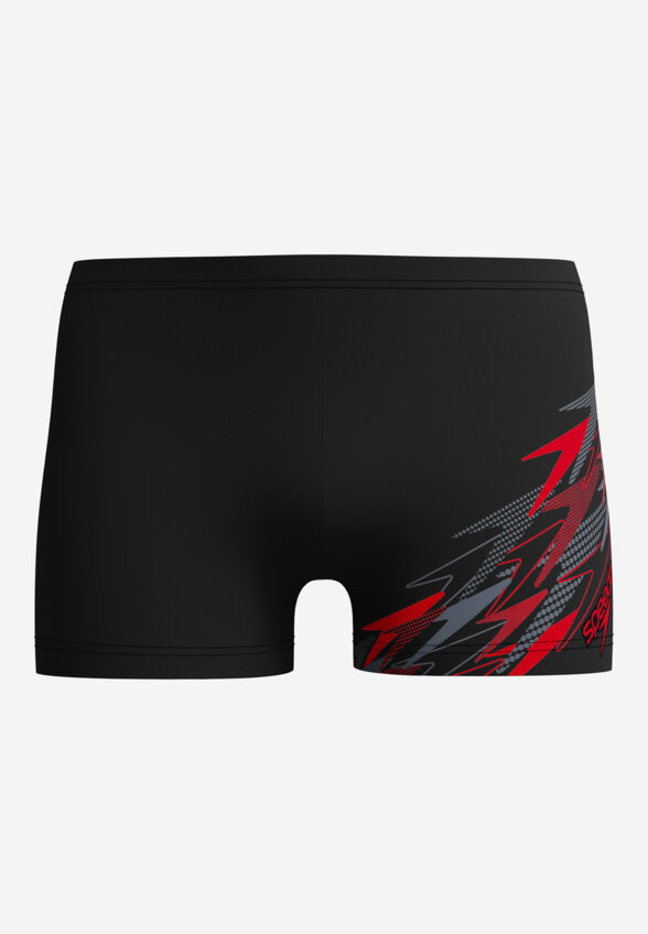 Плавки-шорты мужские Speedo Medley Logo Aquashort Blk/Red, Черный