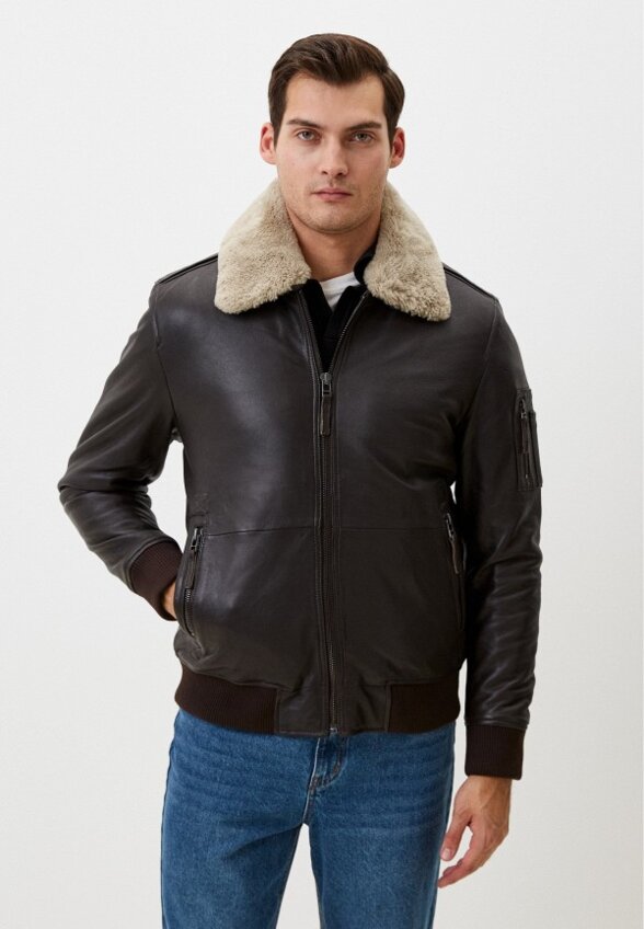 Куртка кожаная Jorg Weber