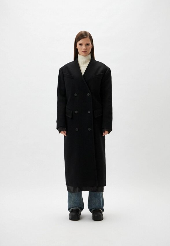 Пальто двубортное Red September