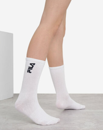 Носки для мальчиков FILA, 3 пары, Белый женщинам