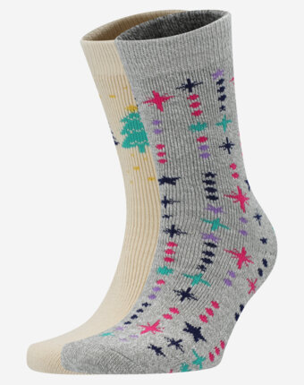 Носки Columbia, Festive And Bright 2 пары, Мультицвет женщинам