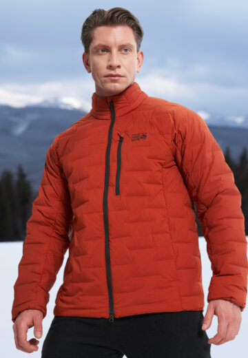 Ультралегкий пуховик мужской Mountain Hardwear Stretchdown, Оранжевый
