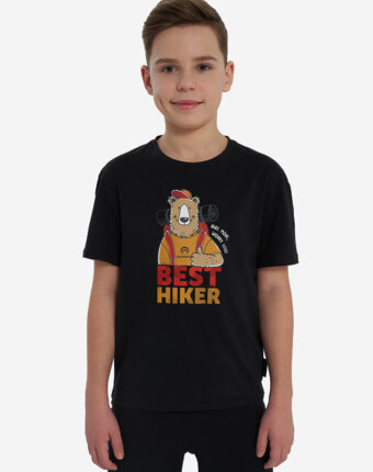 Футболка для мальчиков Outventure, Черный женщинам