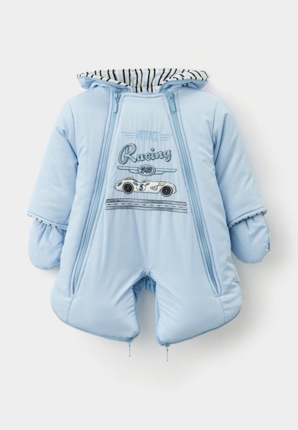 Комбинезон утепленный, варежки и пинетки Pilguni