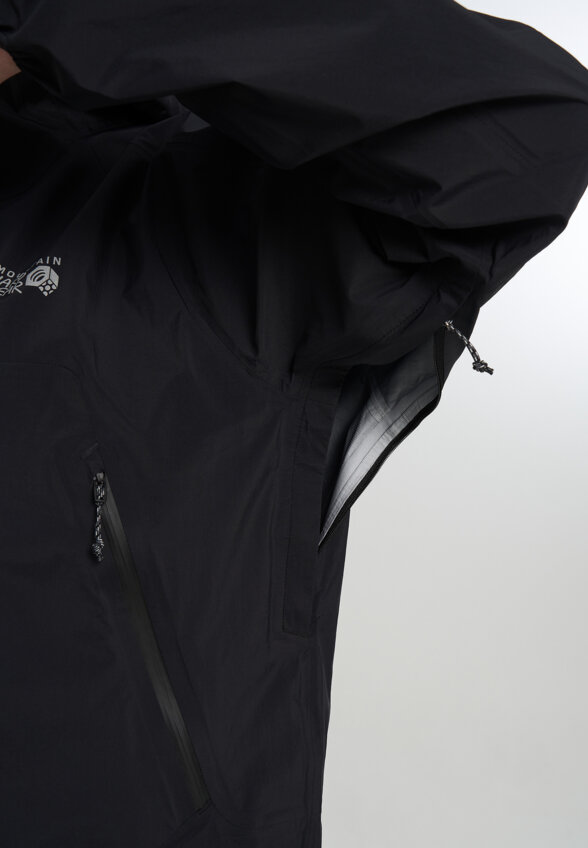 Куртка мембранная мужская Mountain Hardwear Cloud Cipher Hooded Jacket, Черный