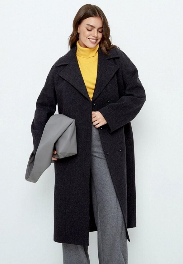 Пальто двубортное Rozhkova