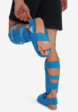 Защита голени и стопы adidas WKF Shin & Removable Foot, Голубой7  - превью
