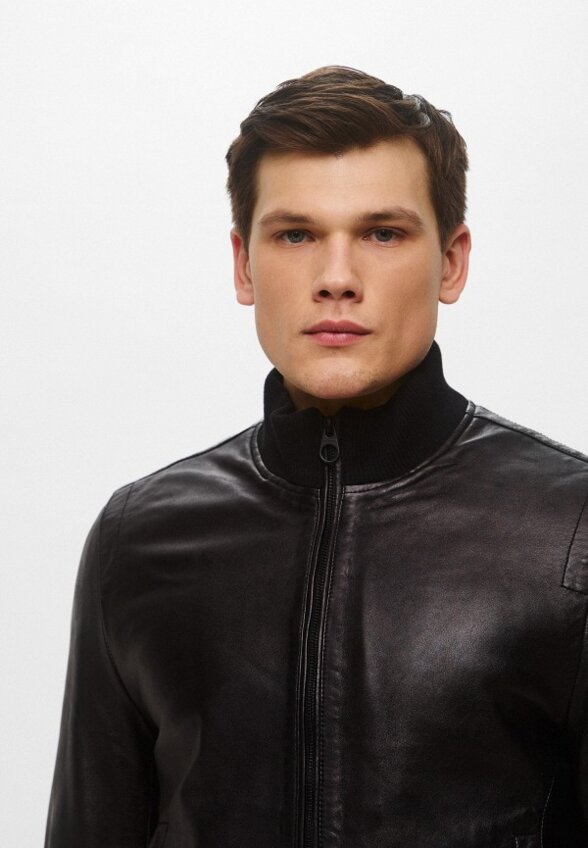 Куртка кожаная Bikkembergs