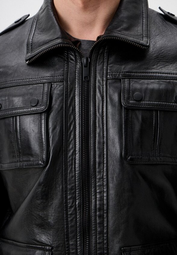 Куртка кожаная Urban Fashion for Men